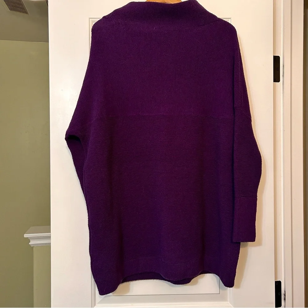 Free People Ottoman Slouchy Tunic Sweater Gothic Grape Size Small